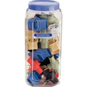 Plugue T 2p 10a 250v Pote com 24 Unidades - Tramontina