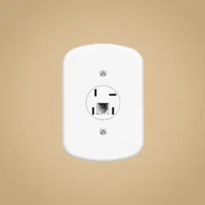 Tomada para Telefone (padrão Telebrás) com Conector Rj11 2 Vias Blanc com Acabamento - Fame