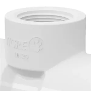 Tê 90° com Rosca 3/4x1/2'' Branco - Imagem 2