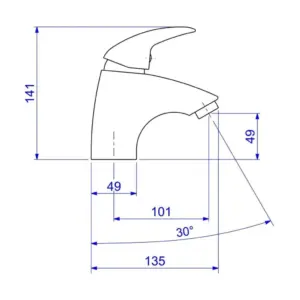 Misturador Monocomando de Mesa Bica Baixa para Lavatório Smart, Deca, Cromado, 2875.c71 - Imagem 4