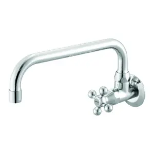 Meber 1166, Torneira Cozinha Bica Movel Parede C 21 1/2, Cromado - Imagem 1
