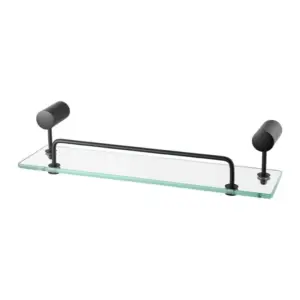 Porta Shampoo de Vidro com Proteção Atria Matt Meber Preto