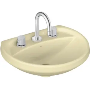 Lavatório para Coluna Ravena/izy 46x36cm Creme