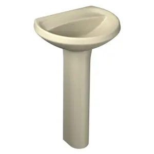 Lavatório para Coluna Ravena/izy 46x36cm Creme - Imagem 3