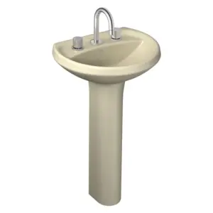 Lavatório para Coluna Ravena/izy 46x36cm Creme - Imagem 4