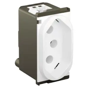 Tomada 2p+t com Identificador de Tensão 1 Módulo Nereya Branca 20a 250v - Legrand