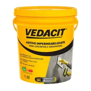 Aditivo Impermeabilizante para Concreto e Argamassa Vedacit Branco 18 Litros - Imagem 1