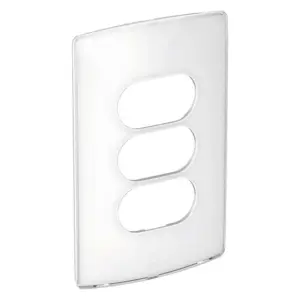 Placa 3 Módulos Separados Nereya Sugar Gloss 4" X 2" - Legrand