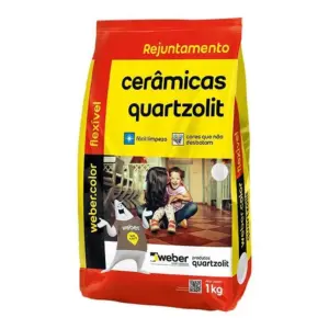 Rejunte Cerâmicas Caramelo 15kg (15 X 1kg) - Quartzolit - Imagem 1