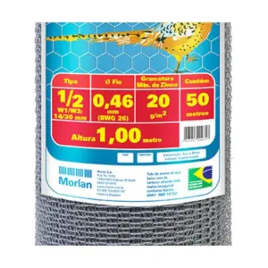 Tela Metálica para Viveiro Fio 26 Bwg X 1,0 M - Imagem 4