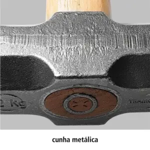 Marreta Oitavada com Cabo de Madeira Master 500g - Imagem 3