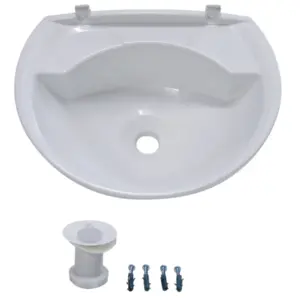 Lavatório Plástico Branco 36 X 28cm 3,8l - Imagem 3