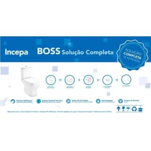 Kit Vaso Sanitário com Caixa Acoplada e Assento Soft Close Boss Bege Matte - Imagem 4