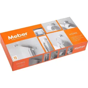 Kit Acessórios para Banheiro Home 5 Peças Cromado Meber