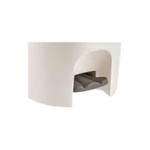 Sanremo - Lixeira Plástica com Pedal de 13,5 Litros, Cor Creme, Linha Casablanca - Imagem 3