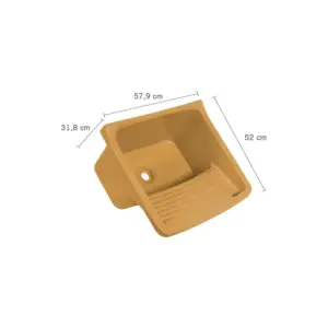 Tanque Plástico 40 Litros 57,9 X 52 X 31,8 Cm Astra Caramelo 2 - Imagem 2