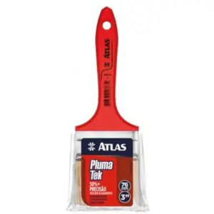 Pincel para Acabamentos com Cerdas Sintéticas 3" - Atlas - Imagem 1