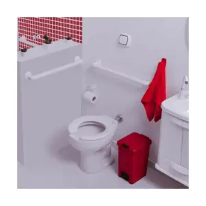 Assento Sanitário Público Oval com Molas Astra Branco - Imagem 3