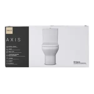 Kit Completo Vaso Sanitário com Caixa Acoplada Axis Branco - Imagem 7
