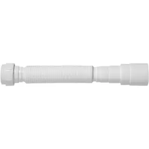 Sifão Tubo Extensivo Universal com Porca em Polipropileno Branco - Imagem 1
