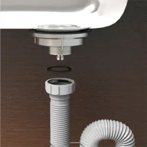 Sifão Tubo Extensivo Universal com Porca em Polipropileno Branco - Imagem 7