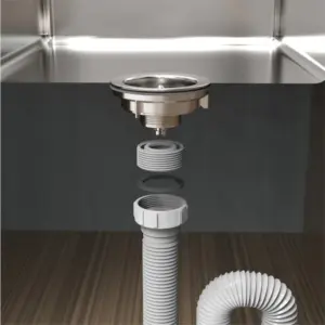Sifão Tubo Extensivo Universal com Porca em Polipropileno Branco - Imagem 8