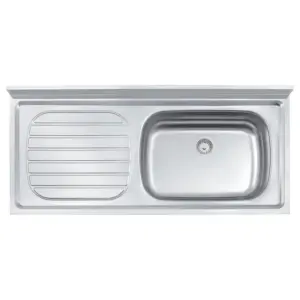 Pia de Apoio Filo 56 Dx em Aço Inox 120 X 55cm