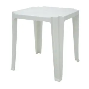 Mesa Quadrada em Polipropileno Branco Tramontina Tambaú Basic 68 X 68 X 72cm - Tramontina - Imagem 1