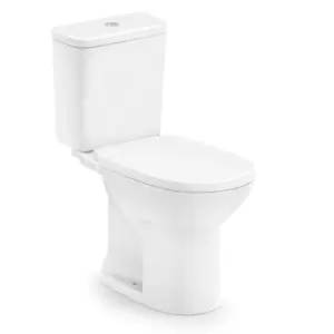 Kit Vaso Sanitário com Caixa Acoplada 3/6 Litros e Assento Debba Round Branco - Imagem 1