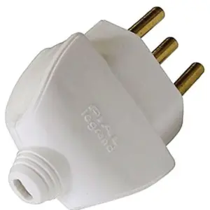 Plugue Macho 2p Corpo Chato Cinza 10a - Pial