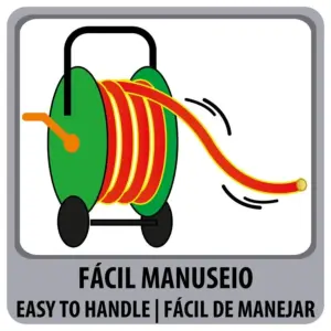 Mangueira 5 Camadas Nts 1/2" Antitorção Vermelha Pvc com Engates Rápidos e Esguicho 15m - Tramontina - Imagem 5