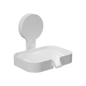 Saboneteira com Adesivo Branca Astra