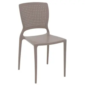 Cadeira Safira Summa em Polipropileno e Fibra de Vidro Camurça - Imagem 3