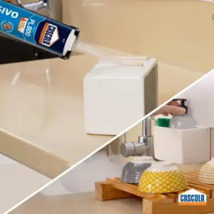 Monta & Fixa Pl 600 Exterior Cascola, Adesivo de Montagem Aderência Pesada, Cola de Madeira Multifuncional, Cola Permanente Versatilidade, 1x375g - Imagem 3