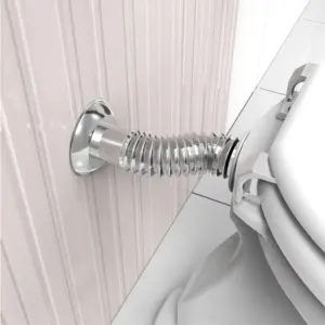 Tubo de Ligação Ajustável para Bacia Sanitária 26cm Cromado - Imagem 3