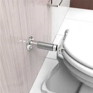 Tubo de Ligação Ajustável para Bacia Sanitária 26cm Cromado - Imagem 5