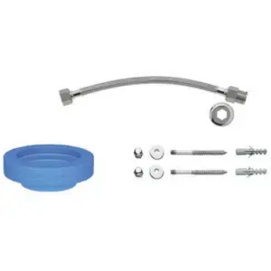 Conjunto de Instalação para Bacia com Caixa com Fixação Vertical Cromado