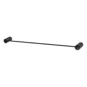 Porta Toalha Linear Atria Preto Matt Meber - Imagem 1