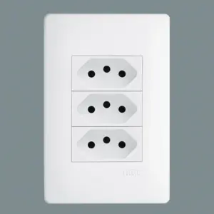 3 Tomadas 2p+t 10a/250v Habitat - Fame