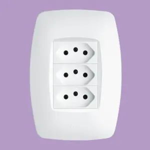 3 Tomadas 2p+t 10a/250v Elegance - Fame