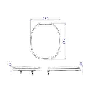 Assento Plástico com Microban para Bacias Fast/aspen, ébano, Ap.75.95, Deca - Imagem 3