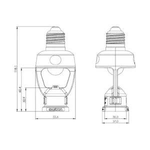 Sensor de Presença Exatron Soquete Incandescente 60w Fluorescente 48w - Imagem 2