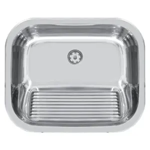 Tanque de Encaixe 30l em Aço Inox Polido Tramontina Hera 50 X 40cm - Imagem 1