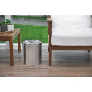 Lixeira Inox com Acabamento Polido e Tampa Basculante Tramontina Swing 5l - Imagem 3