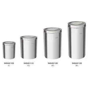 Lixeira Inox com Acabamento Polido e Tampa Basculante Tramontina Swing 5l - Imagem 4
