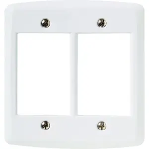 Placa Horizontal Lux² 6 Postos 4 X 4 Branca - Tramontina