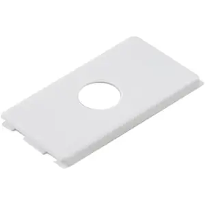 Placa com 1 Furo 9,5 Mm Tablet Branco - Imagem 1