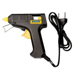 Pistola Elétrica para Cola Quente 12w Bivolt Preta e Amarela - Imagem 1