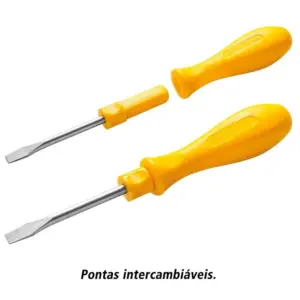 Jogo de Chaves de Fenda com Pontas Intercambiáveis 6 Peças - Tramontina - Imagem 4