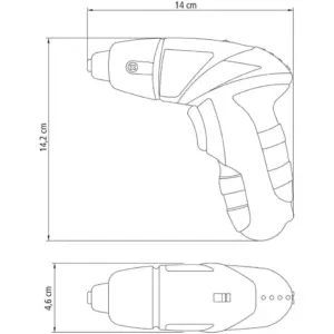 Parafusadeira a Bateria Tramontina 1/4" 4,8v Bivolt 21 Pç - Imagem 4